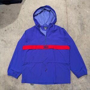 Vintage CB Sports Windbreaker Hooded Jacket Blue